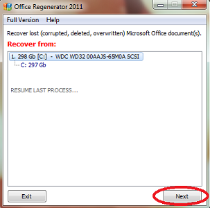next Office Regenerator: recuperare documenti Microsoft Office perduti