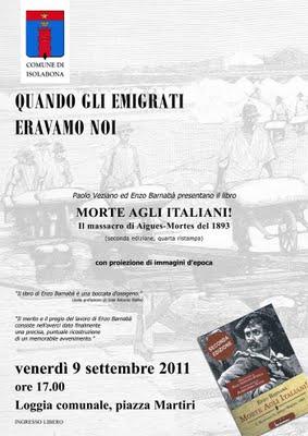 Isolabona, incontro con Enzo Barnabà presentazione del libro Morte Agli Italiani.
