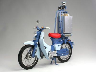 Honda Super Cub C100 1958 by Nekopanchi