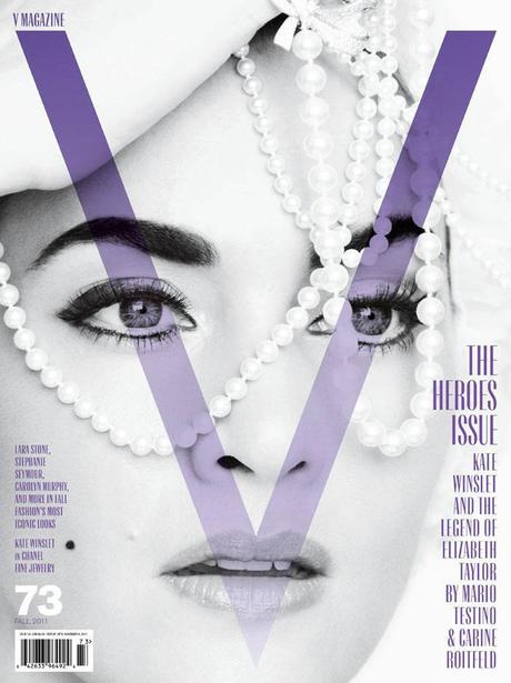 Kate Winslet come Elizabeth Taylor su V Magazine