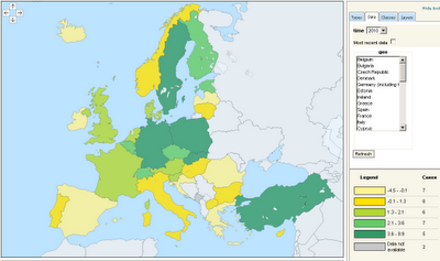 Occupazione, ricerca, crescita economica: tre mappe interattive europee a confronto