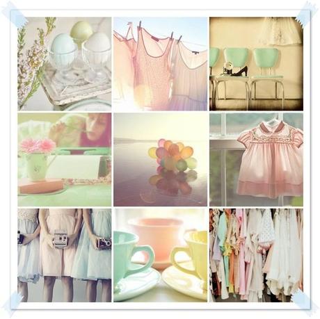 Crazy for the pastel colors...
