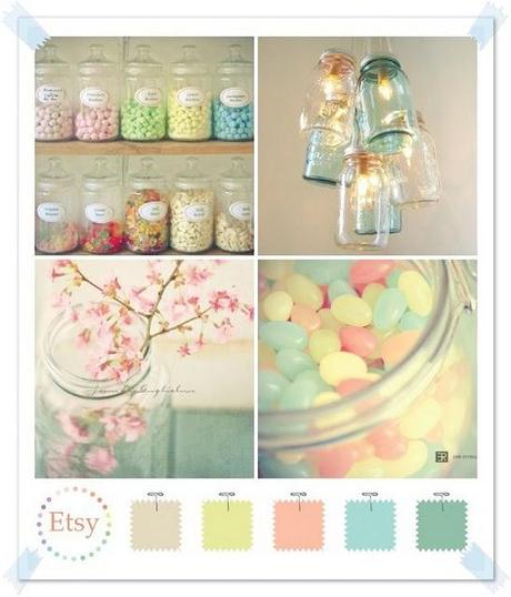 Crazy for the pastel colors...