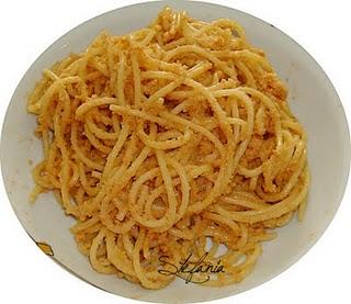 Spaghetti in crema di gamberetti