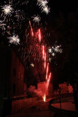 fuochi d'artificio a Castel del Piano