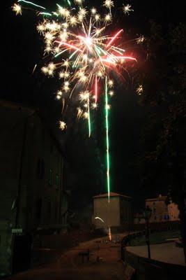 fuochi d'artificio a Castel del Piano
