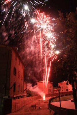 fuochi d'artificio a Castel del Piano