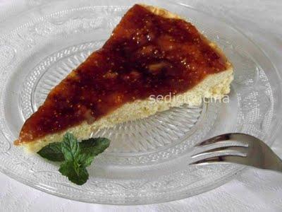 Crostata con confettura di fichi e noci