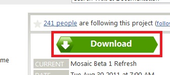 download mosaic Trasformare Windows 7 in Windows 8 con l’applicazione Mosaico
