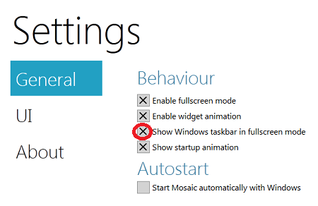 fullscreen Trasformare Windows 7 in Windows 8 con l’applicazione Mosaico