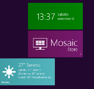 mosaic store Trasformare Windows 7 in Windows 8 con l’applicazione Mosaico
