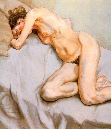 Lucian Freud - donna nuda 1985