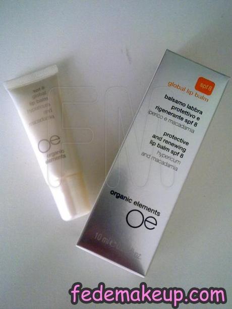 Review Global Lip Balm spf 8 di Organic Elements