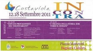 BAGNARA. Costaviolaincontra: incontro culturale sull'urgenza della Storia