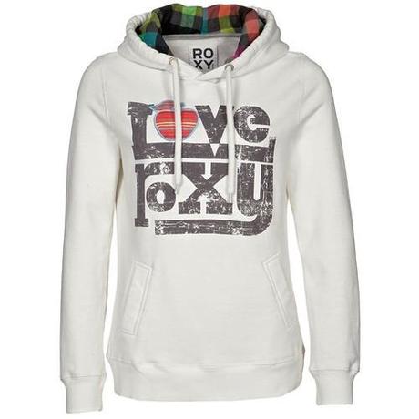 Roxy COZY FLEECE - Felpa con cappuccio - bianco - Zalando.it