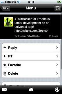 L'app TwitRocker il client twitter per iPad
