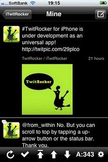 L'app TwitRocker il client twitter per iPad