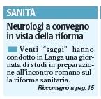 Neurologi a convegno in vista della riforma