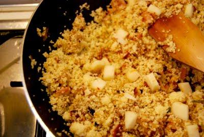 Per un pranzo veloce: Cous cous zucchine e pancetta