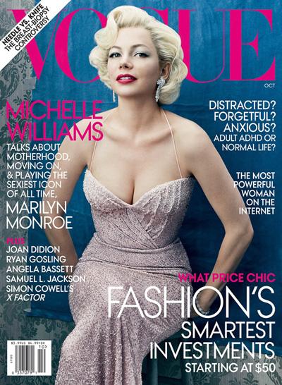 Michelle Williams by Annie Leibovitz for Vogue US October 2011