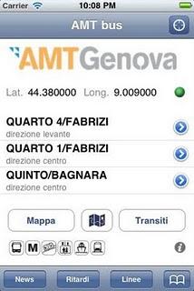 AMT bus, l'app dell'ATM di Genova.