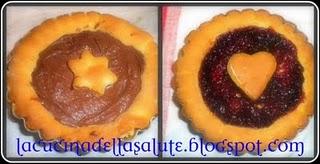 Crostatine alla Nutella e marmellata di ciliegie home made