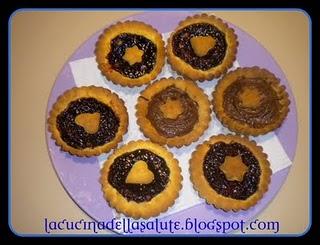 Crostatine alla Nutella e marmellata di ciliegie home made