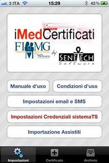 Invio telematico dei certificati di malattia INPS per gli FIMMG con l'app iMedCertificati FIMMG vers 2.1