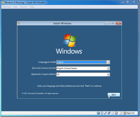 windows 8 virtual box thumb Come installare Windows 8 su VirtualBox [Guida]