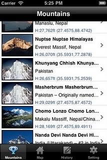 L'app Montagne del mondo L'app Montagne del mondo