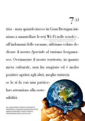 Il numero di settembre - con il suo Speciale Turismo a Bergamo - è in stampa, a presto in giro per la Provincia e nei BergamoUp point :-)