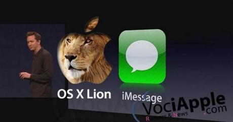 iMessage in iChat Lion