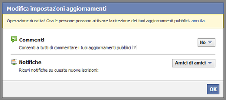 impostazioni aggiornamenti Facebook: ancora novità per questa settimana!