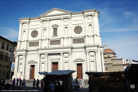 rendering della facciata di Michelangelo per San Lorenzo a Firenze