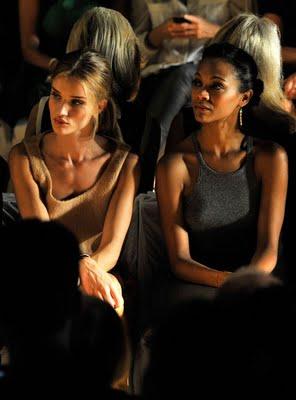 Rosie Huntington & Zoe Saldana: Michael Kors Show!