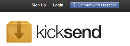 sign up kicksend Kicksend: per inviare file di grandi dimensioni tramite Drag & Drop
