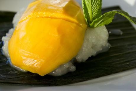 Dessert alla tailandese: sticky rice and mango