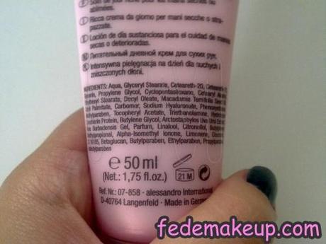 Review Creme mani Alessandro International