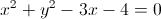 Problema svolto: determinare l'equazione di una circonferenza noti 3 suoi punti e l'equazione di una retta tangente ad essa in un punto