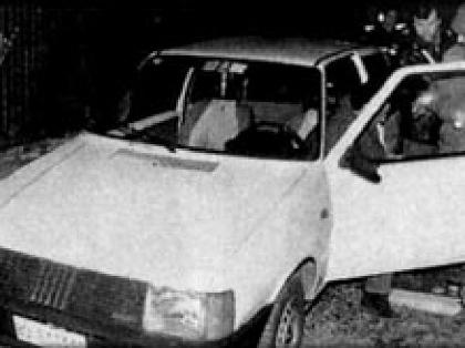 Una delle auto usate negli assalti della banda