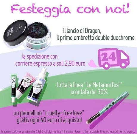 Festeggia con Neve Cosmetics:lancio di Dragon, spedizione in offerta e...sorpresa!