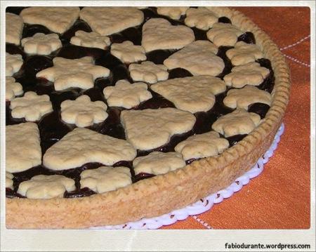 Crostata di castagne, cioccolato e rum