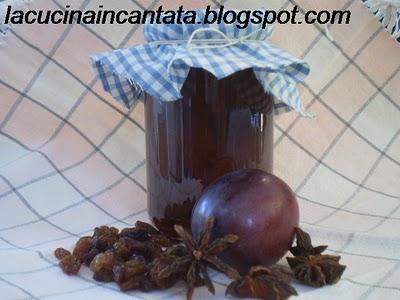 marmellata di prugne settembrine con uvetta e anice stellato..buonissima!!!!!