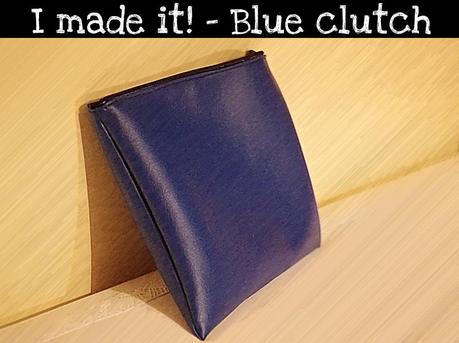 Blue clutch DIY