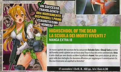 Highschool of the dead, una data per il volume 7 !!