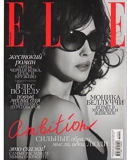 Monica Bellucci in Dolce & Gabbana suElle Russia ottobre 2011