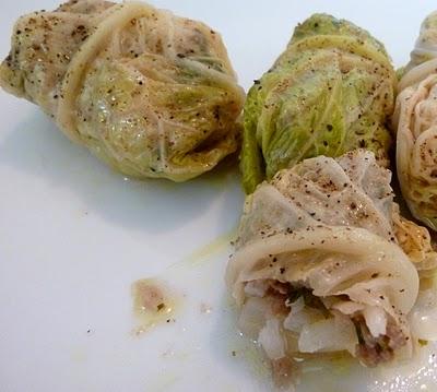 involtini di verza (lachanodolmades)