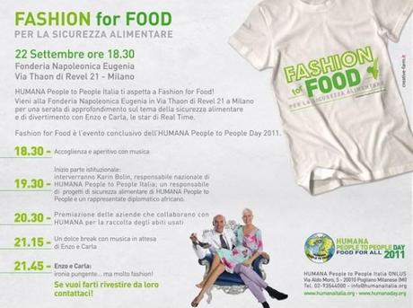Fashion for Food – 22 settembre 2011 – Milano