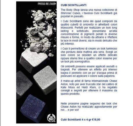 Preview The Body Shop - Cubi Scintillanti