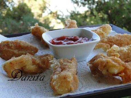 Bastoncini di mozzarella fritti